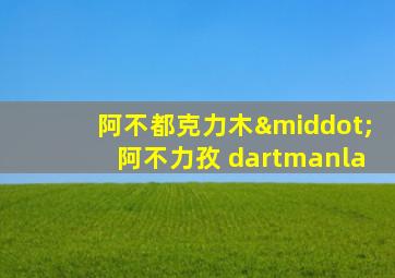 阿不都克力木·阿不力孜 dartmanla